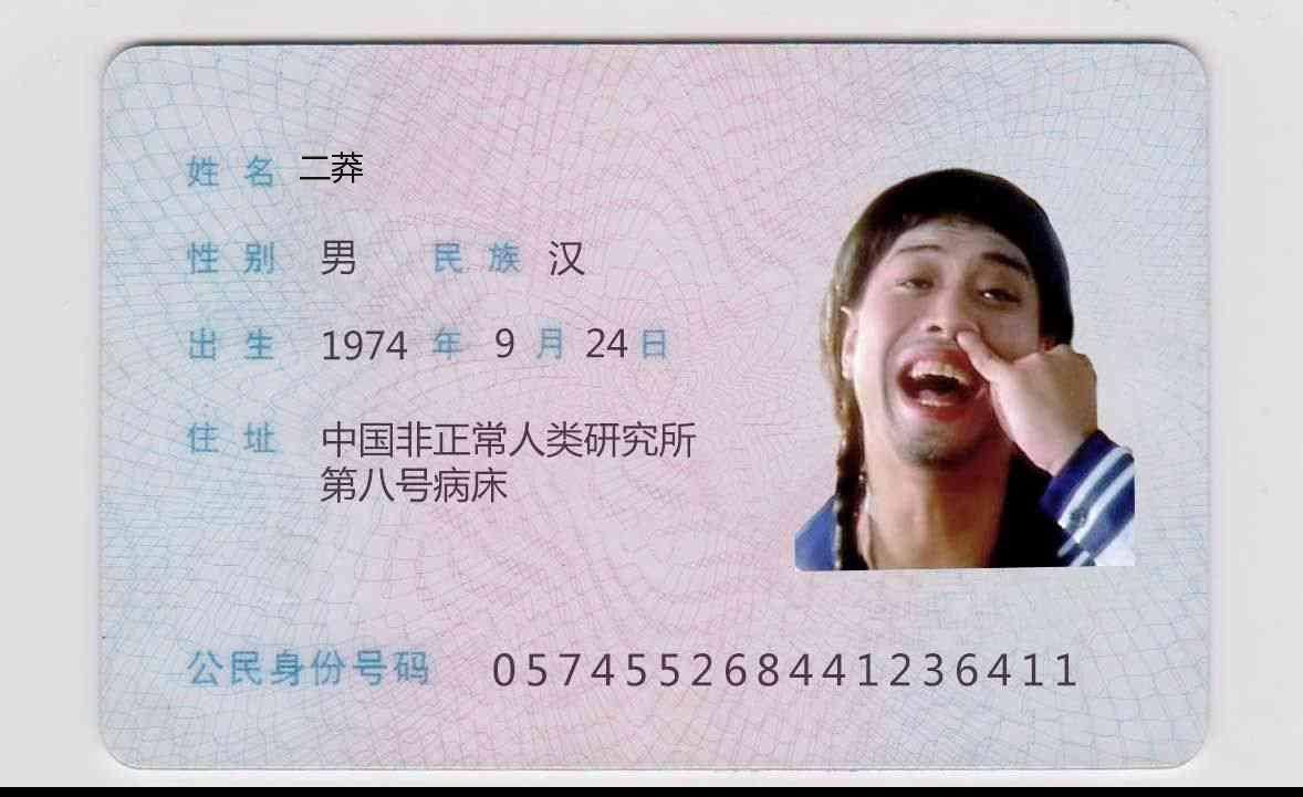 丑男丑女身份证生成器